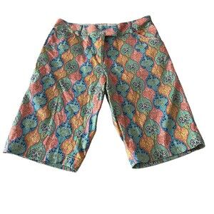 Peter Millar Bermuda Shorts Women’s Multicolor Paisley Size 6